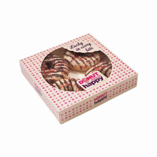 Donut Worry Be Happy Branded 4 Donut Box