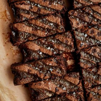 Salted Caramel Brownie Traybake (Gluten Free)