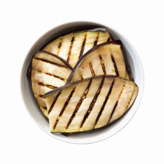 Grilled Sliced Aubergines