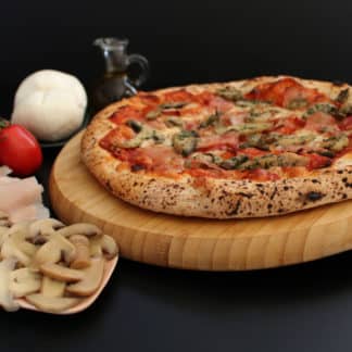 Nepolitan Proscuitto and Funghi Pizza