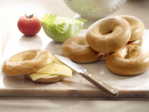 White wheat bagel